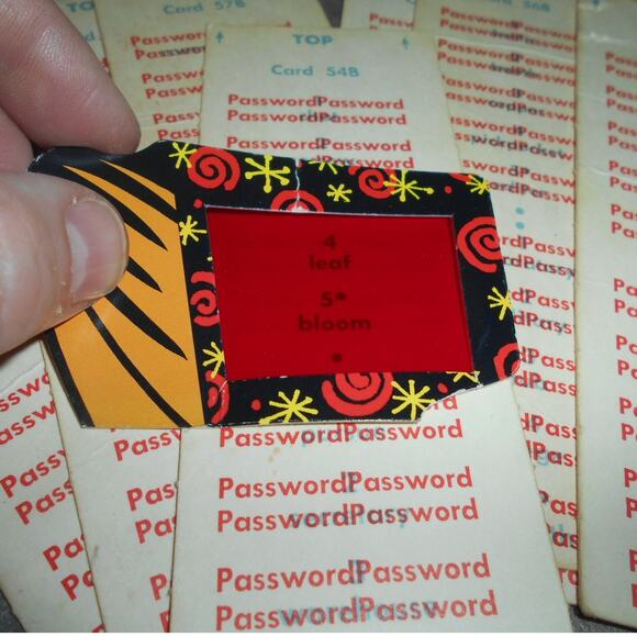 Vintage 1962 Password Game Replacement Card Lot Milton Bradley - Picture 8 of 8